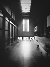 Empty corridor of building