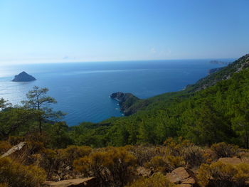 Scenic view of sea against sky