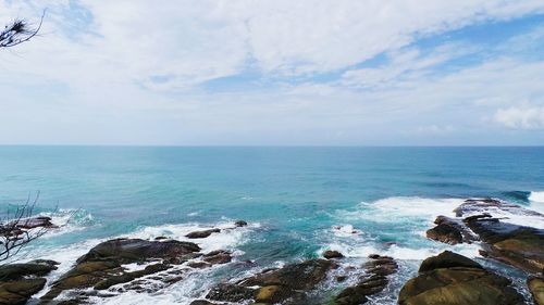 Scenic view of sea against sky