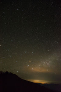 Scenic view of star field at night