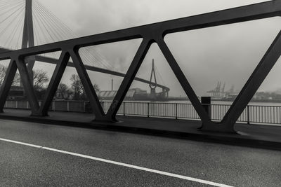 Bridge over river against sky