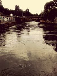 Scenic view of water against sky