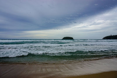 Scenic view of sea against sky