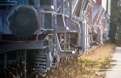 Train on railroad track