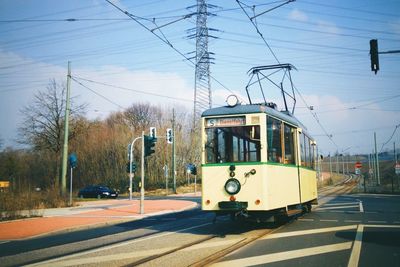 View of cable car against sky