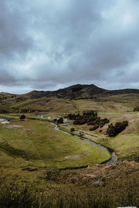 Scenic view of landscape against sky