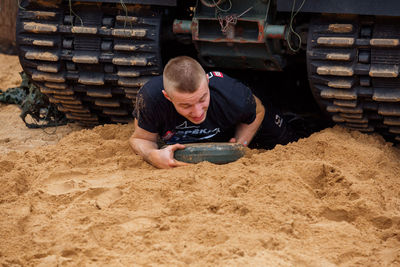 Man working in farm