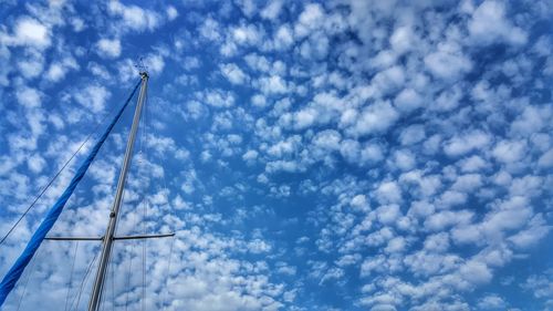 Low angle view of cloudy sky
