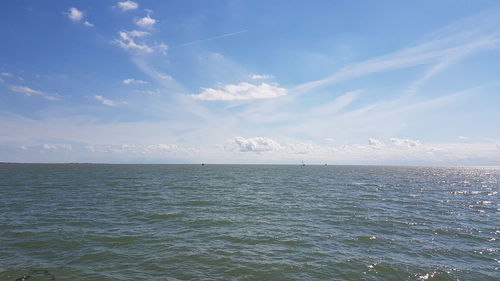 Scenic view of sea against sky