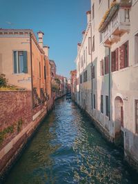 Canal amidst buildings in city