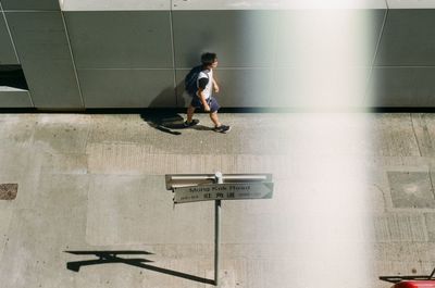 Full length of man skateboarding on skateboard