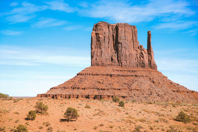 View of rock formations