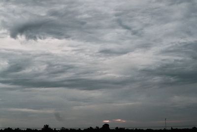 Low angle view of storm clouds in sky