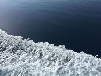 High angle view of sea