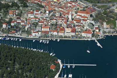 Skradin town on the krka river