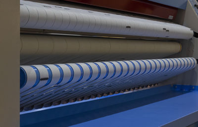 Low angle view of pipes on wall