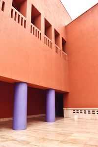 Low angle view of empty building