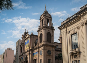 Low angle view of historic building against sky