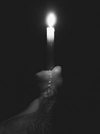 Illuminated lighting equipment at night