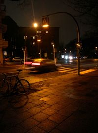 City street at night