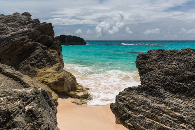 Scenic view of sea against sky