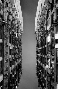 Low angle view of buildings in city