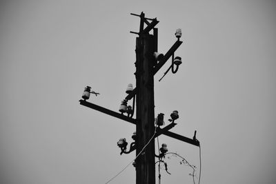 Low angle view of weather vane