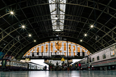 Train at railroad station