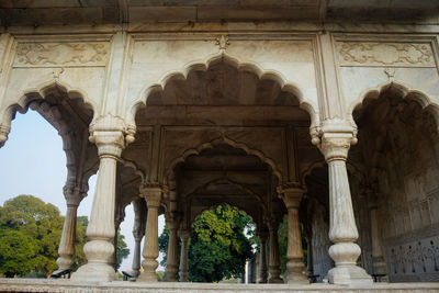 Low angle view of historical building