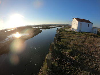 Panoramic shot of buildings against sky