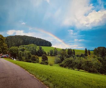 Scenic view of landscape against sky