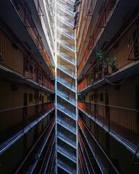 Low angle view of modern buildings in city