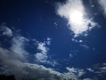 Low angle view of clouds in sky