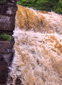 River flowing through rocks