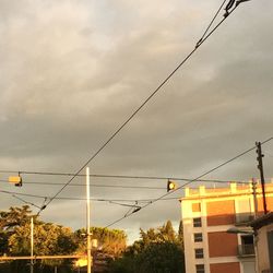 Low angle view of buildings against sky