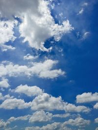 Low angle view of clouds in sky