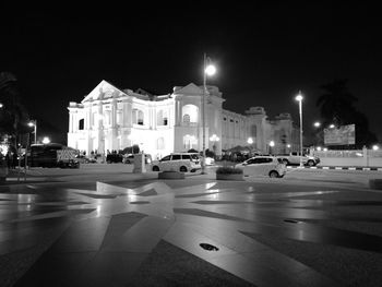 City street at night