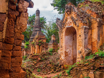 View of old temple building