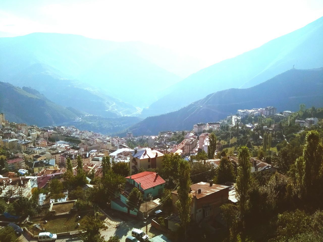 HIGH ANGLE VIEW OF TOWN