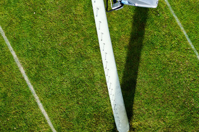 High angle view of golf course
