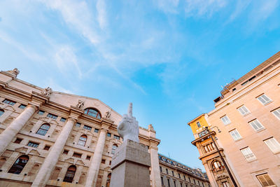 Low angle view of building against sky