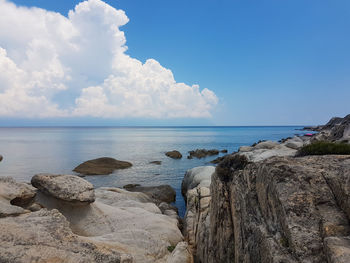 Scenic view of sea against sky