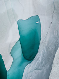 Aerial view of glacier