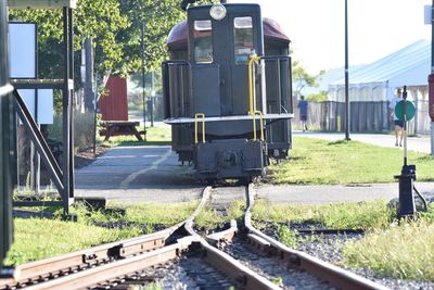 Train on railroad track