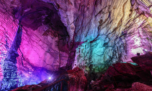 Full frame shot of multi colored rock formation