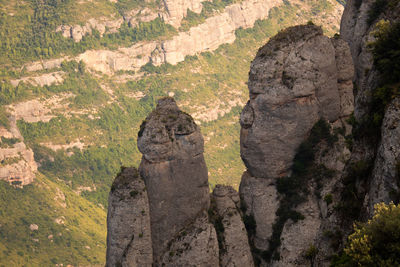 View of rock formations
