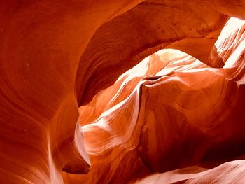 Low angle view of rock formation