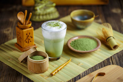 Close-up of food on table