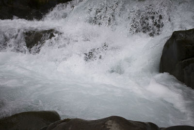 Scenic view of waterfall