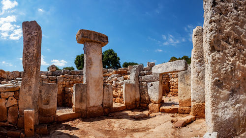 Old ruins against sky